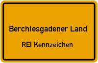Zulassungstelle Berchtesgadener Land / REI Kennzeichen